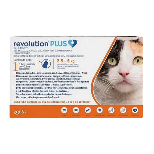 REVOLUTION PLUS GATO 2.5 5 KG